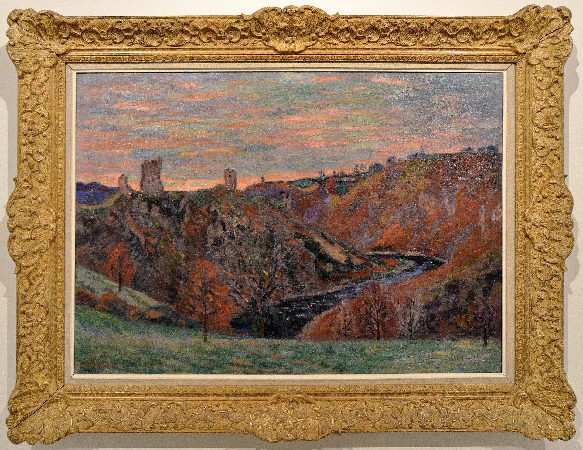Les ruines du château de Crozant - Armand Guillaumin image 1 reproduction de peinture à l’huile