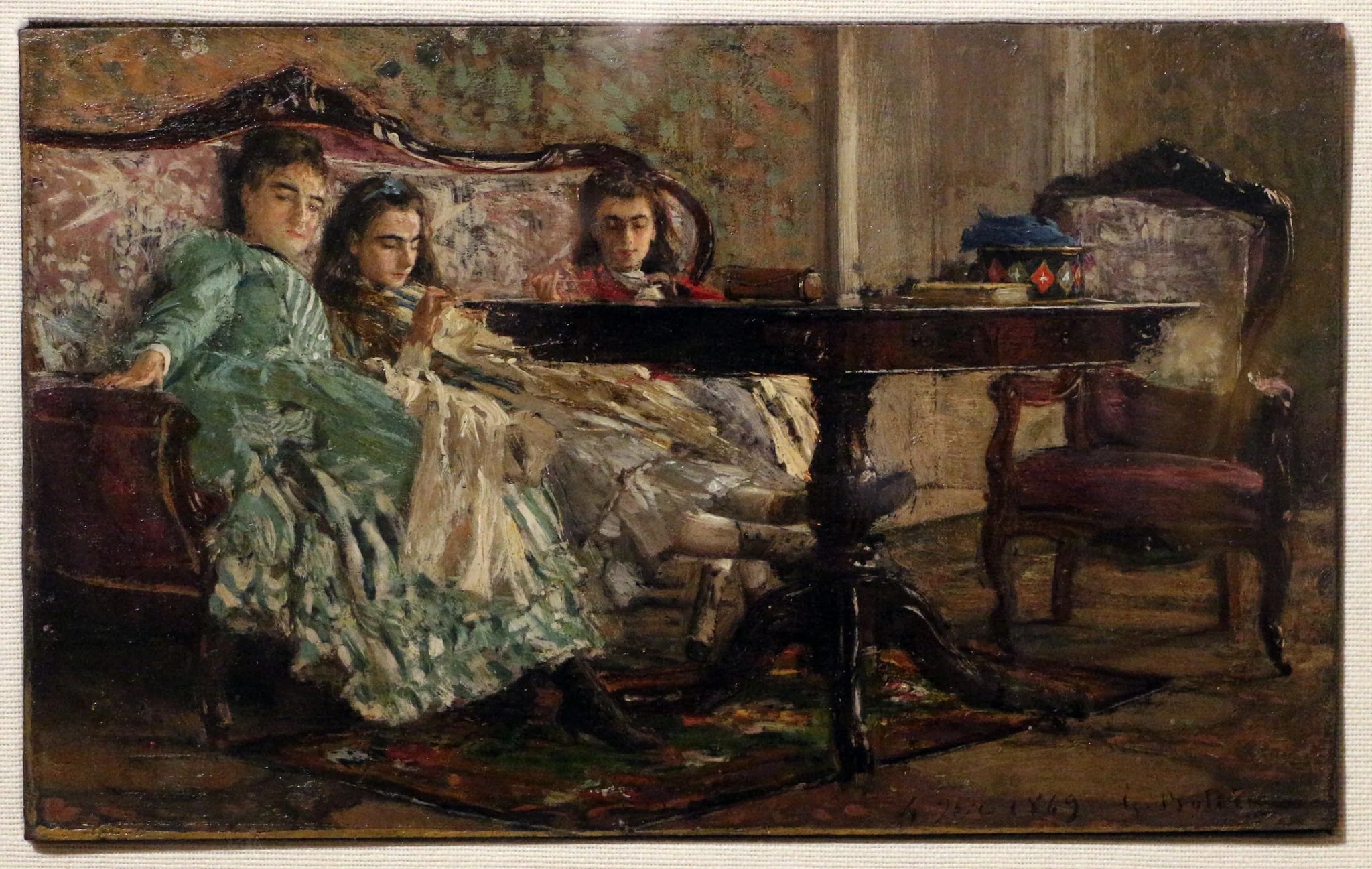 Les Sœurs Lascaraky - Giovanni Boldini image 1 reproduction artisanale de tableau