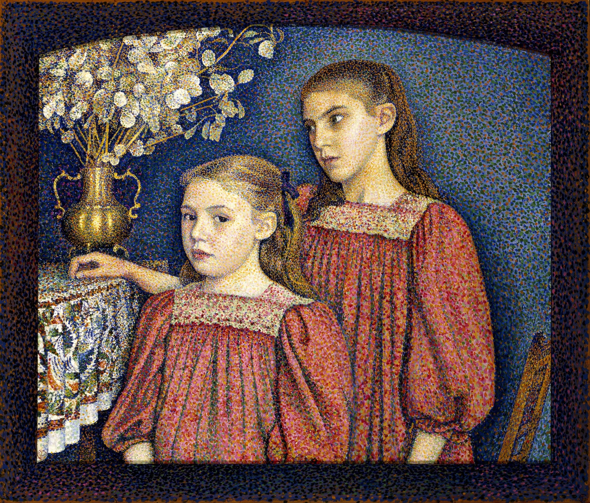 Les Sœurs Surreys - Georges Lemmen image 1 reproduction artisanale de tableau