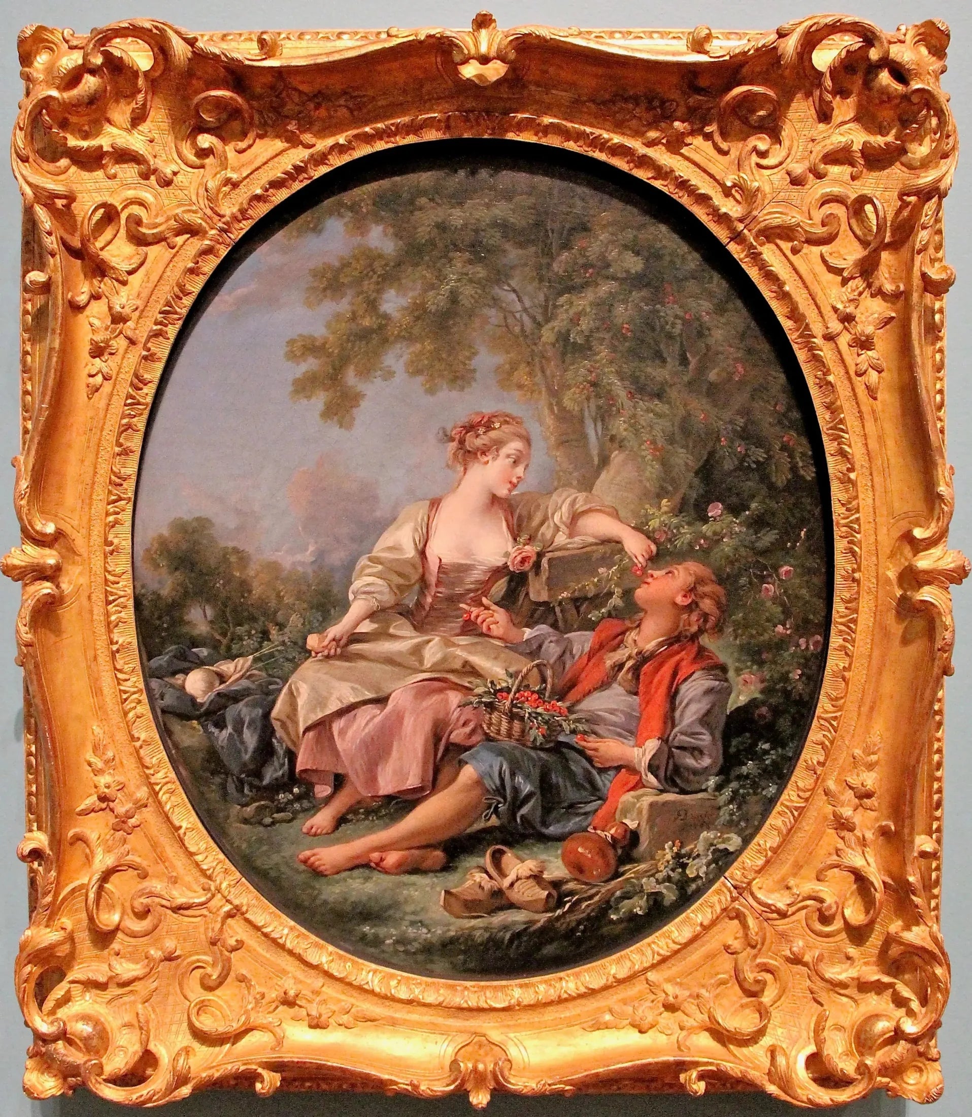 Les sabots - François Boucher image 1 reproduction de peinture à l’huile