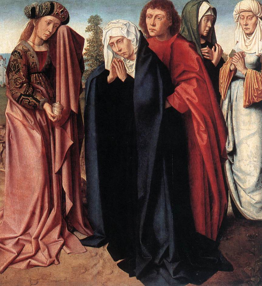 Les Saintes Femmes et Saint Jean au Golgotha - Gérard David image 1 reproduction de peinture à l’huile