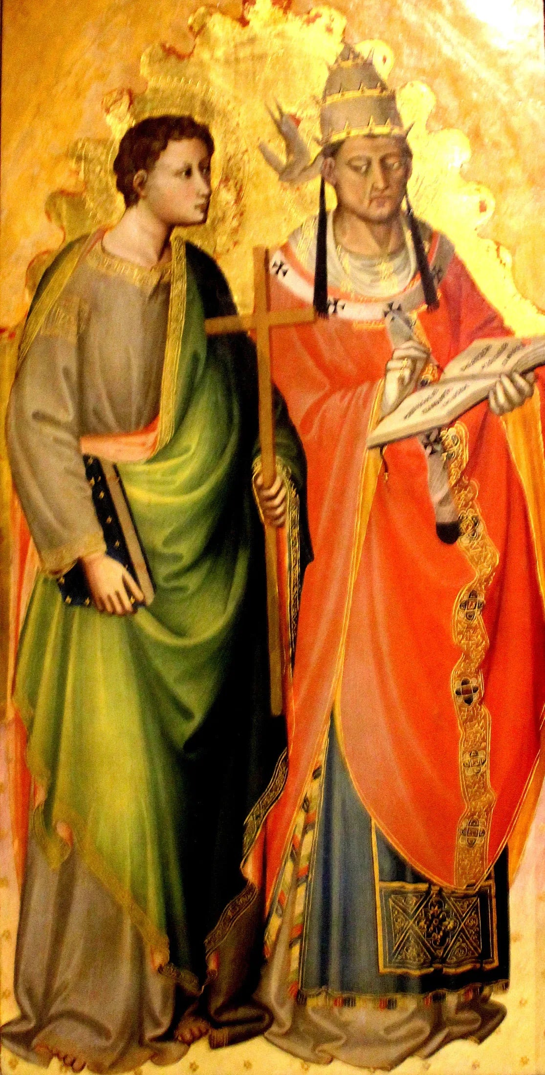 Les saints Grégoire le Grand et Philippe - Bicci di Lorenzo image 1 reproduction d’œuvre d’art à l’huile
