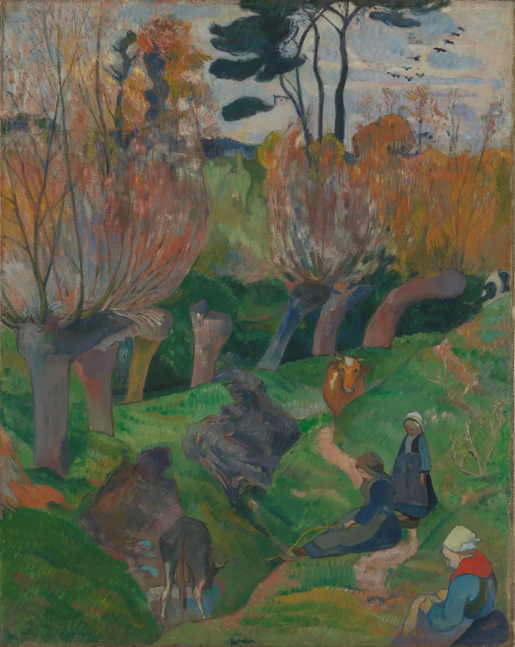 Les Saules - Paul Gauguin image 1 tableau peint à l’huile sur toile