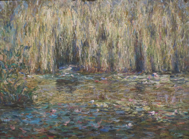 Les saules pleureurs sur l'étang aux nénuphars à Giverny - Blanche Hoschedé Monet
