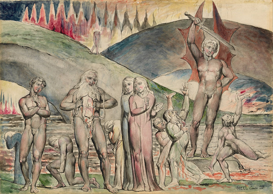 Les schismatiques et les semeurs de discorde - Mahomet - William Blake