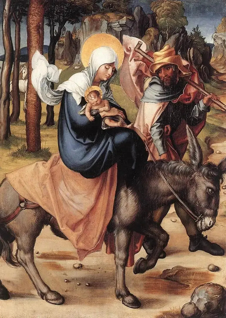 Les Sept Douleurs de la Vierge : La Fuite en Égypte - Albrecht Dürer image 1 reproduction d’œuvre d’art à l’huile
