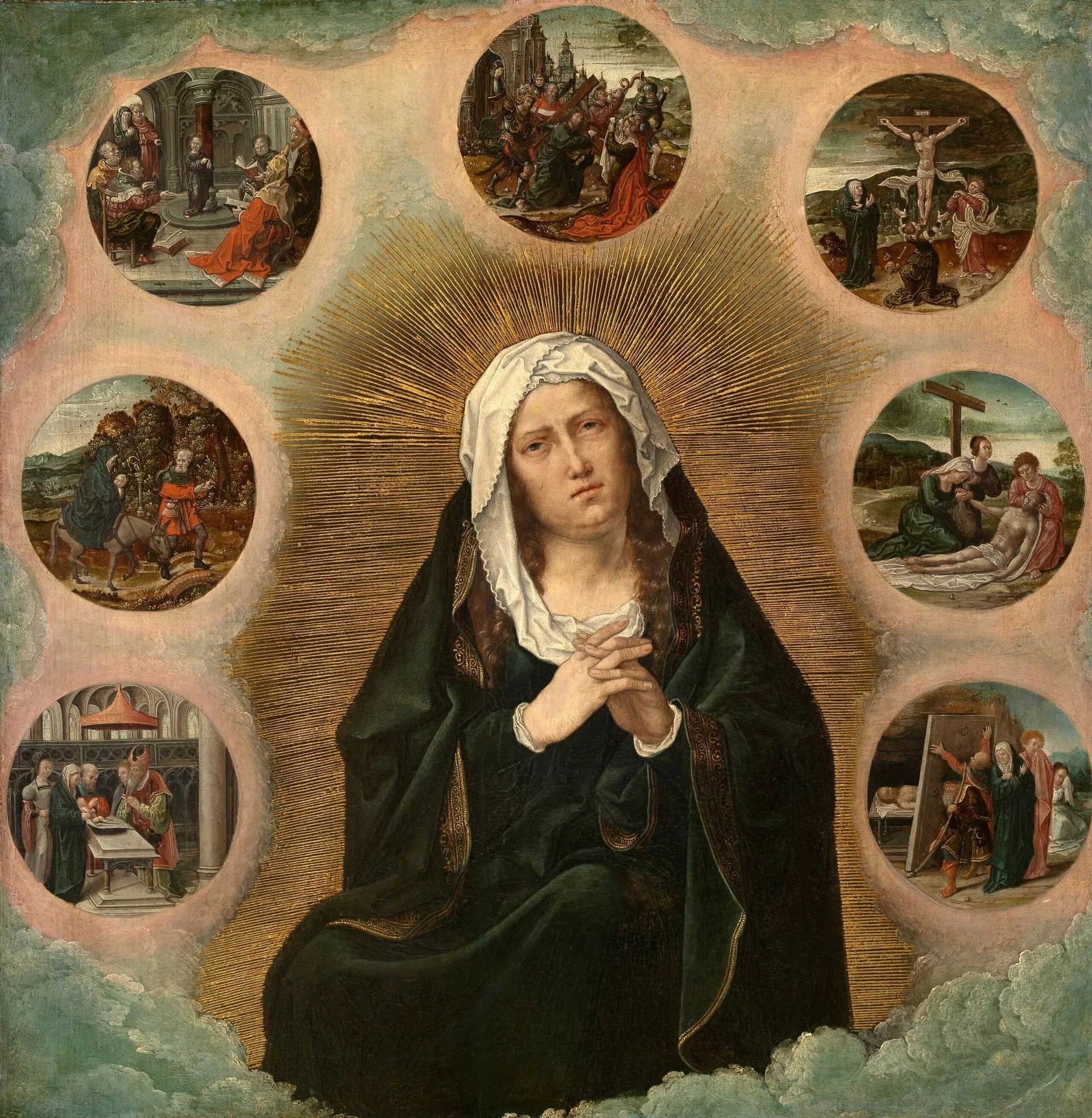 Les sept douleurs de Marie - Bernard van Orley image 1 copie peinte à la main à l’huile
