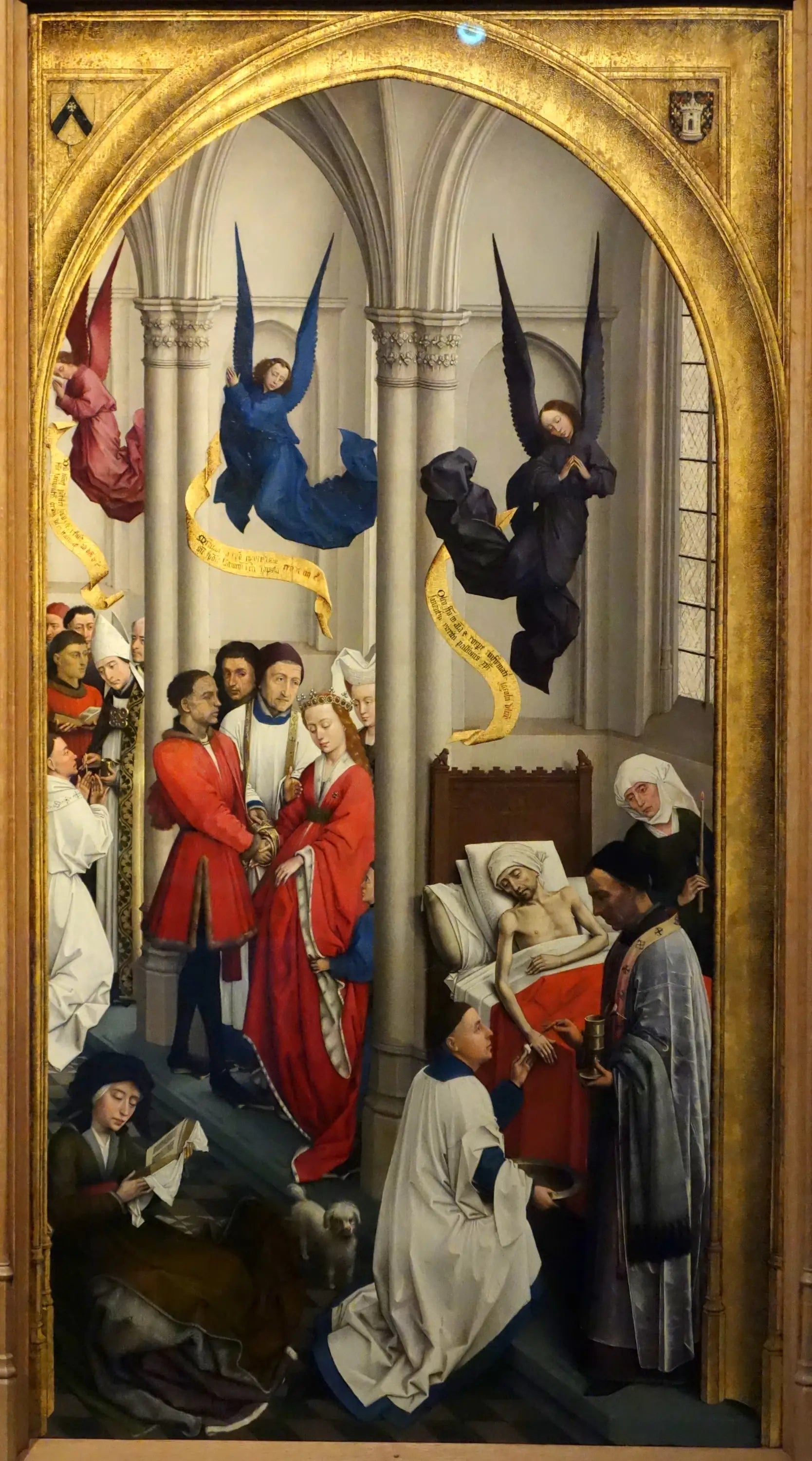 Les Sept Sacrements (panneau de droite) - Rogier van der Weyden image 1 copie de tableau peinte à la main