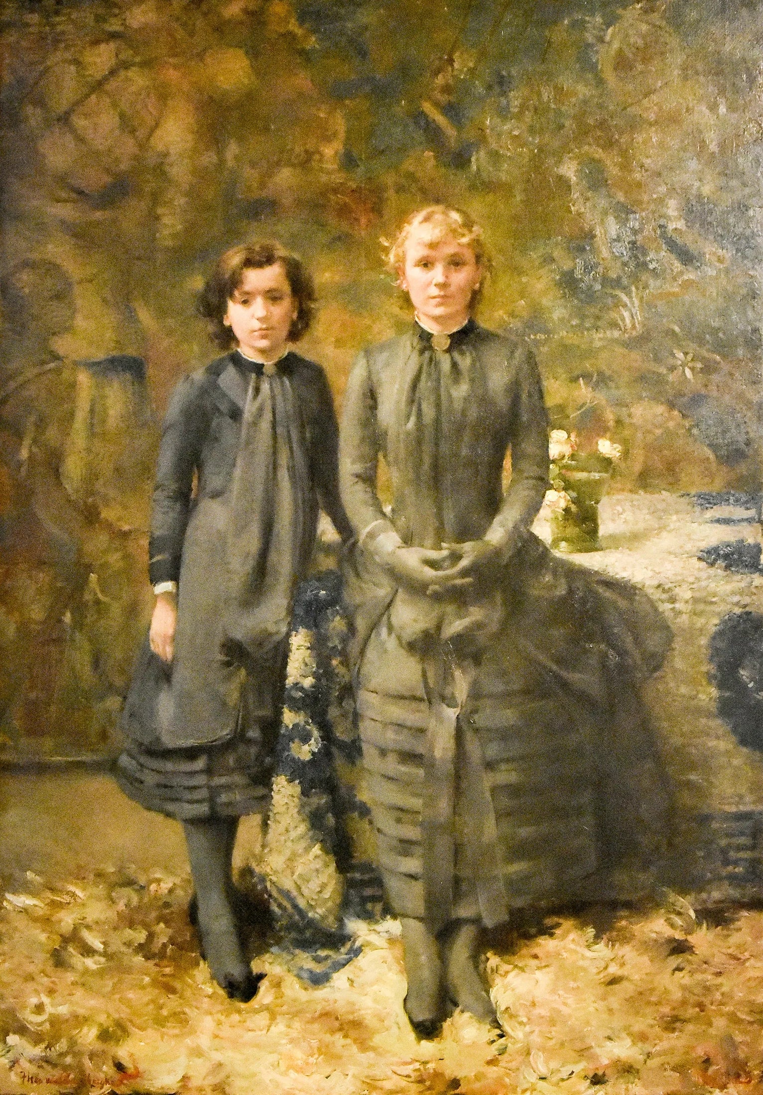Les soeurs du peintre Schlobach - Théo van Rysselberghe image 1 reproduction d’œuvre d’art à l’huile