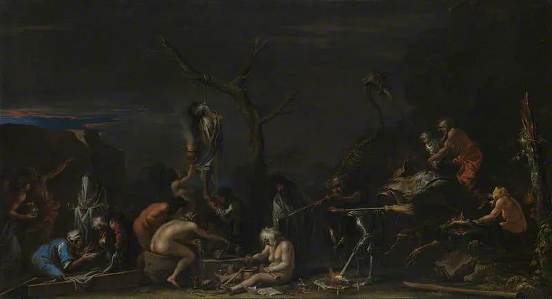 Les sorcières et leurs incantations - Salvator Rosa image 1 reproduction de peinture à l’huile