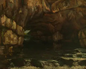 Les sources de la Loue - Gustave Courbet image 1 copie peinte à la main à l’huile
