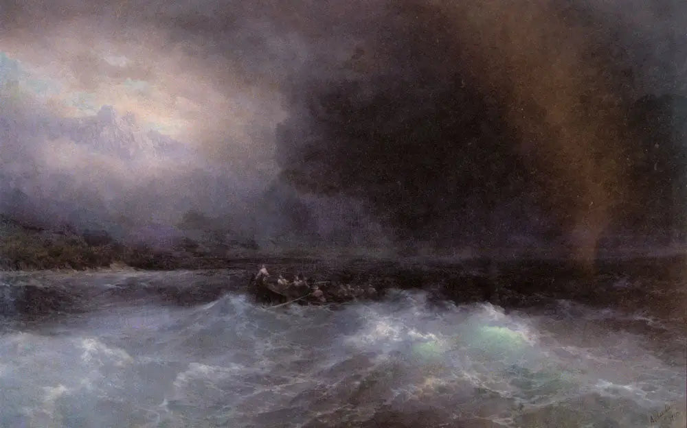 Les survivants - Ivan Aïvazovski image 1 copie peinte à la main à l’huile