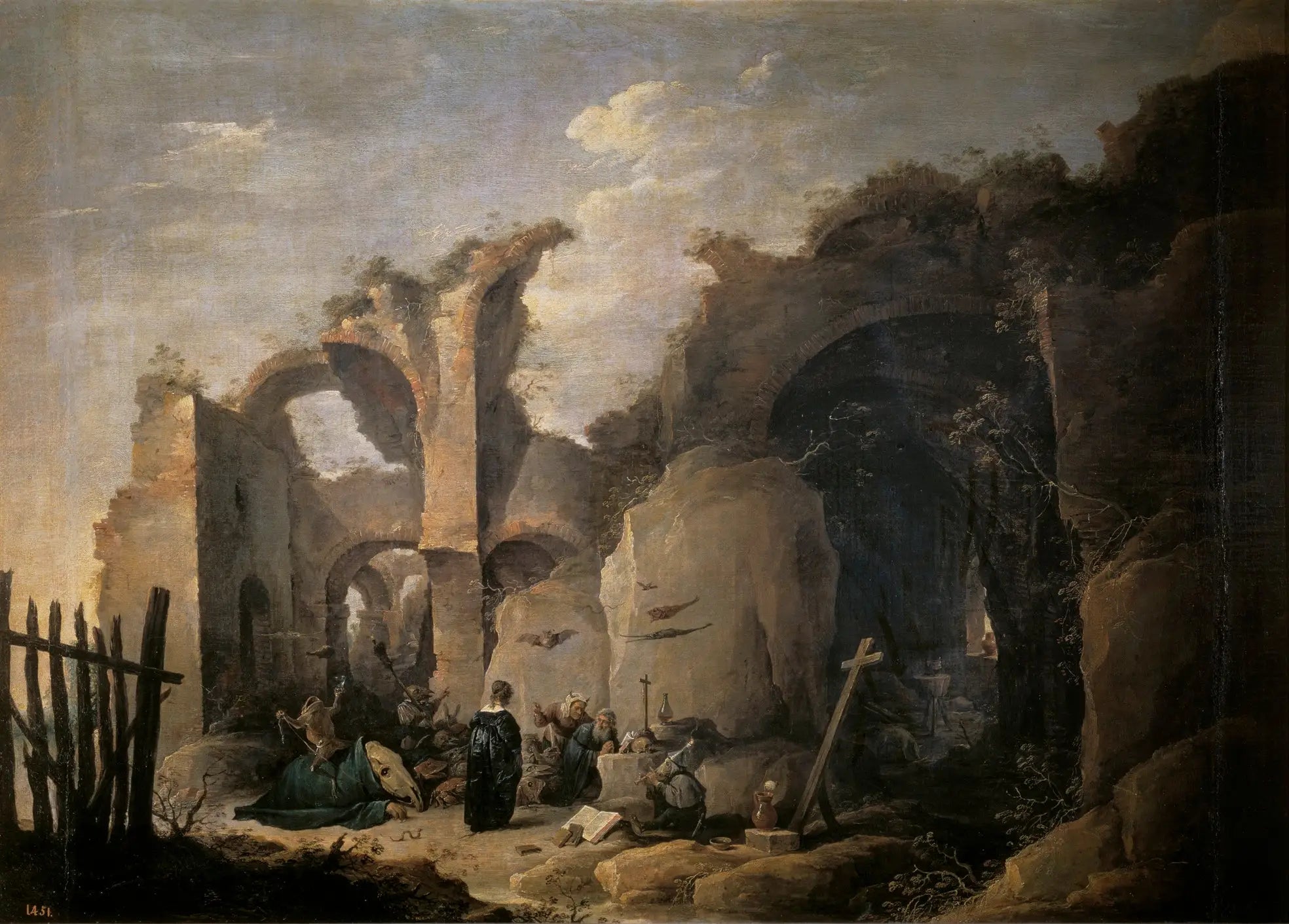 Les Tentations de Saint Antoine Abbé - David Teniers le Jeune image 1 copie peinte à la main à l’huile