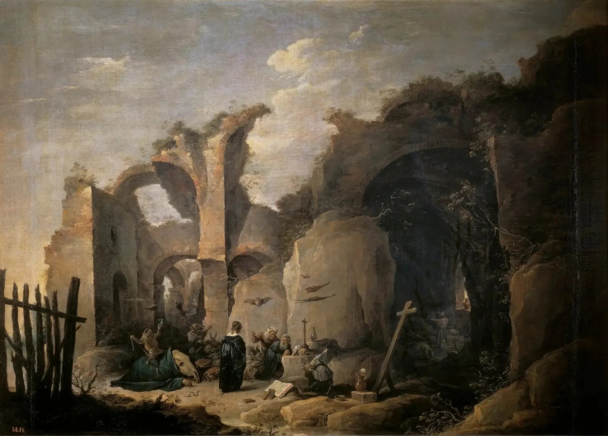 Les Tentations de Saint Antoine Abbé - David Teniers le Jeune image 1 copie de tableau peinte à la main
