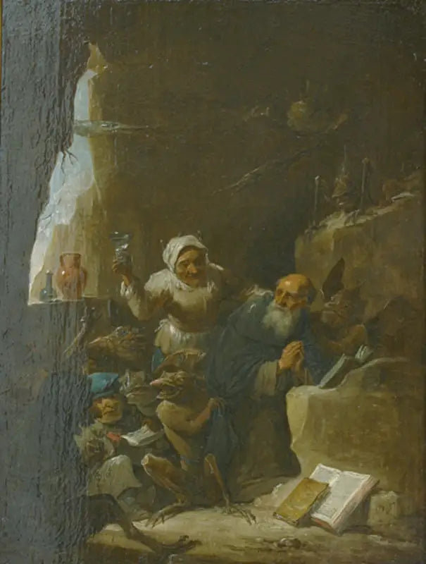 Les Tentations de Saint Antoine - David Teniers le Jeune image 1 reproduction artisanale de tableau