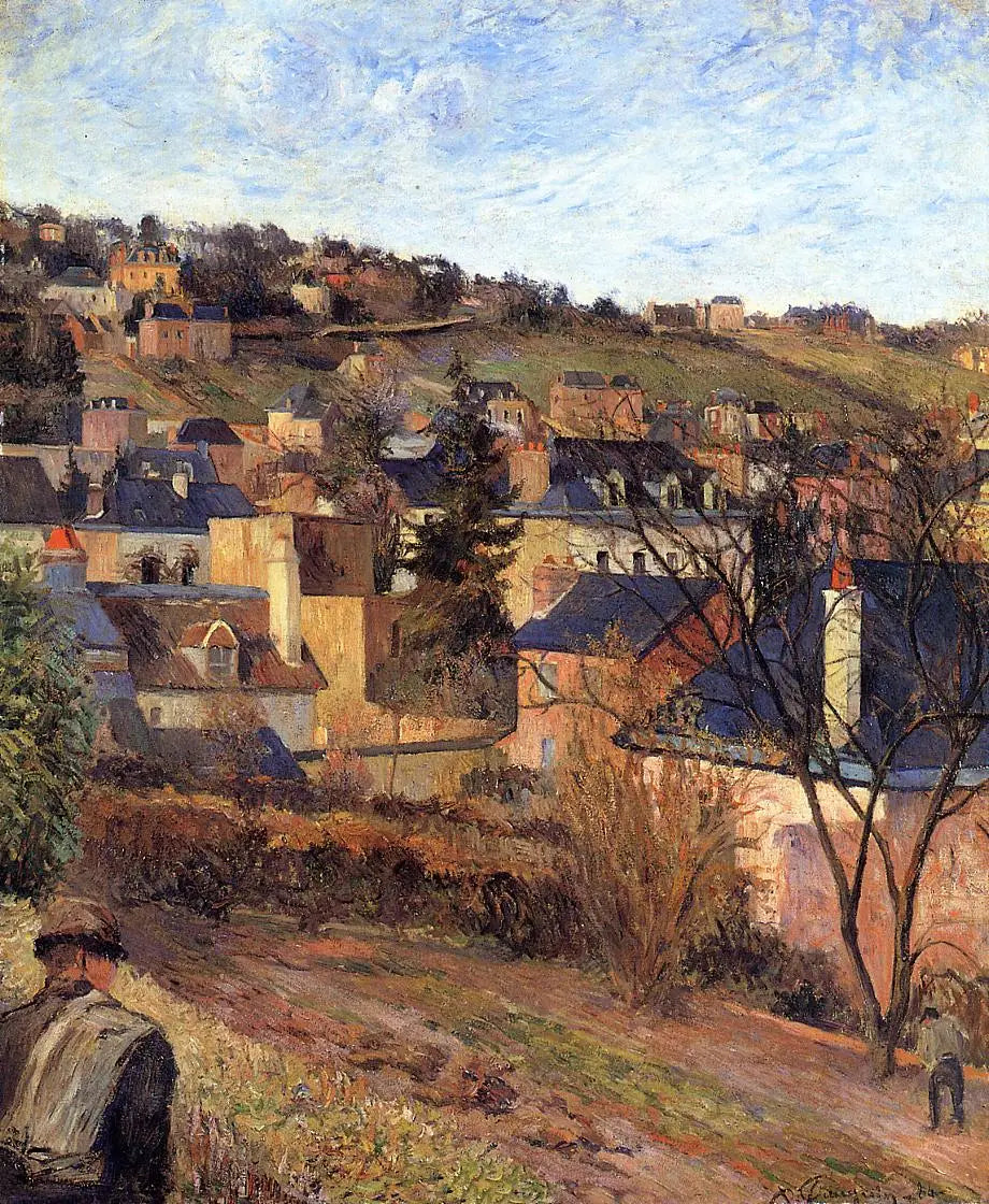 Les toits bleus, Rouen - Paul Gauguin image 1 tableau peint à l’huile sur toile