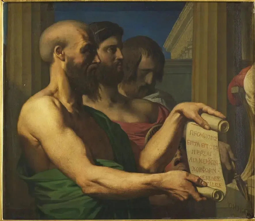 Les Tragiques grecs - Jean-Auguste-Dominique Ingres image 1 reproduction réalisée par Alpha Reproduction