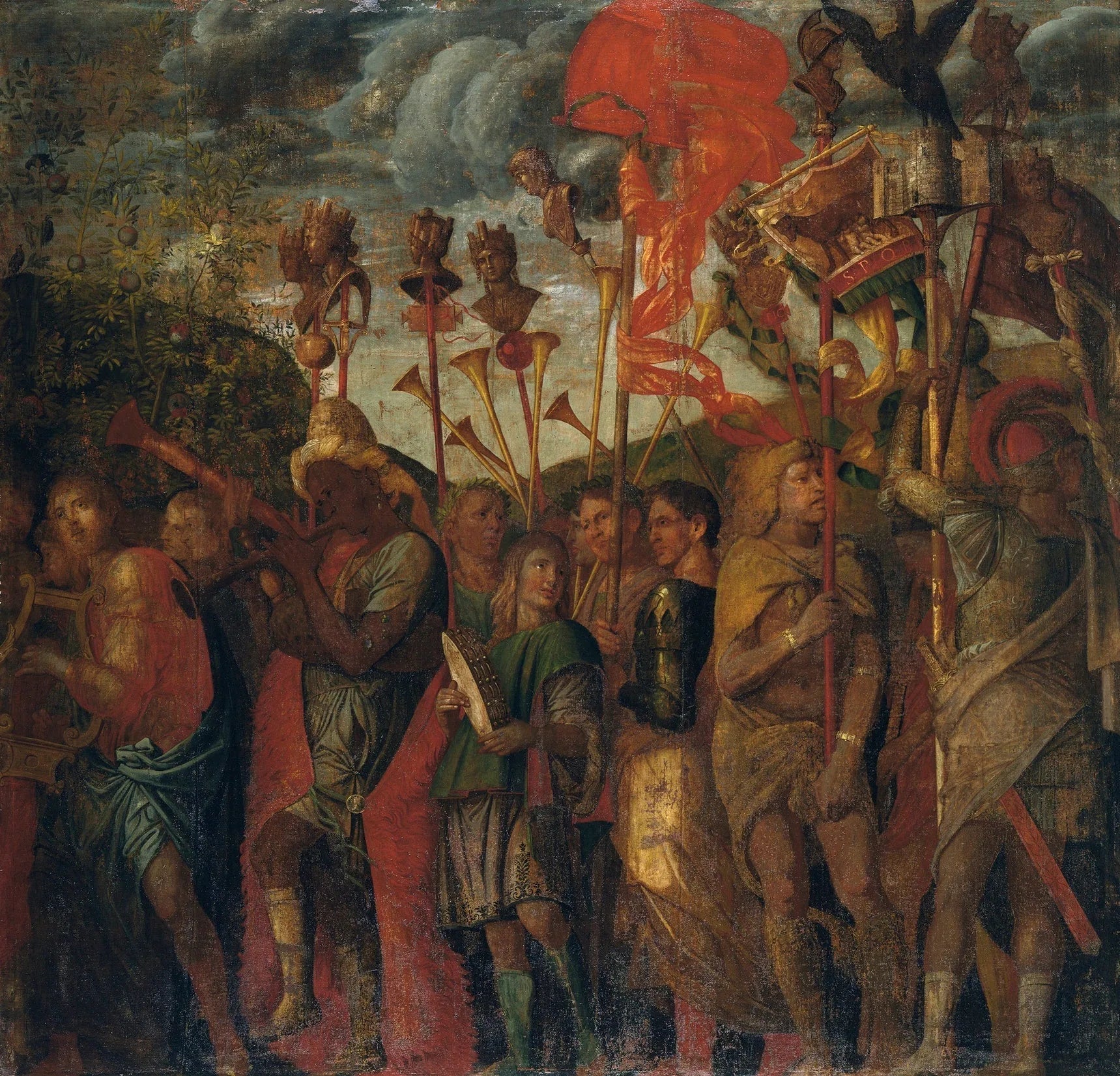 Les Triomphes de César : 8. Les Musiciens - Andrea Mantegna image 1 tableau peint à l’huile sur toile