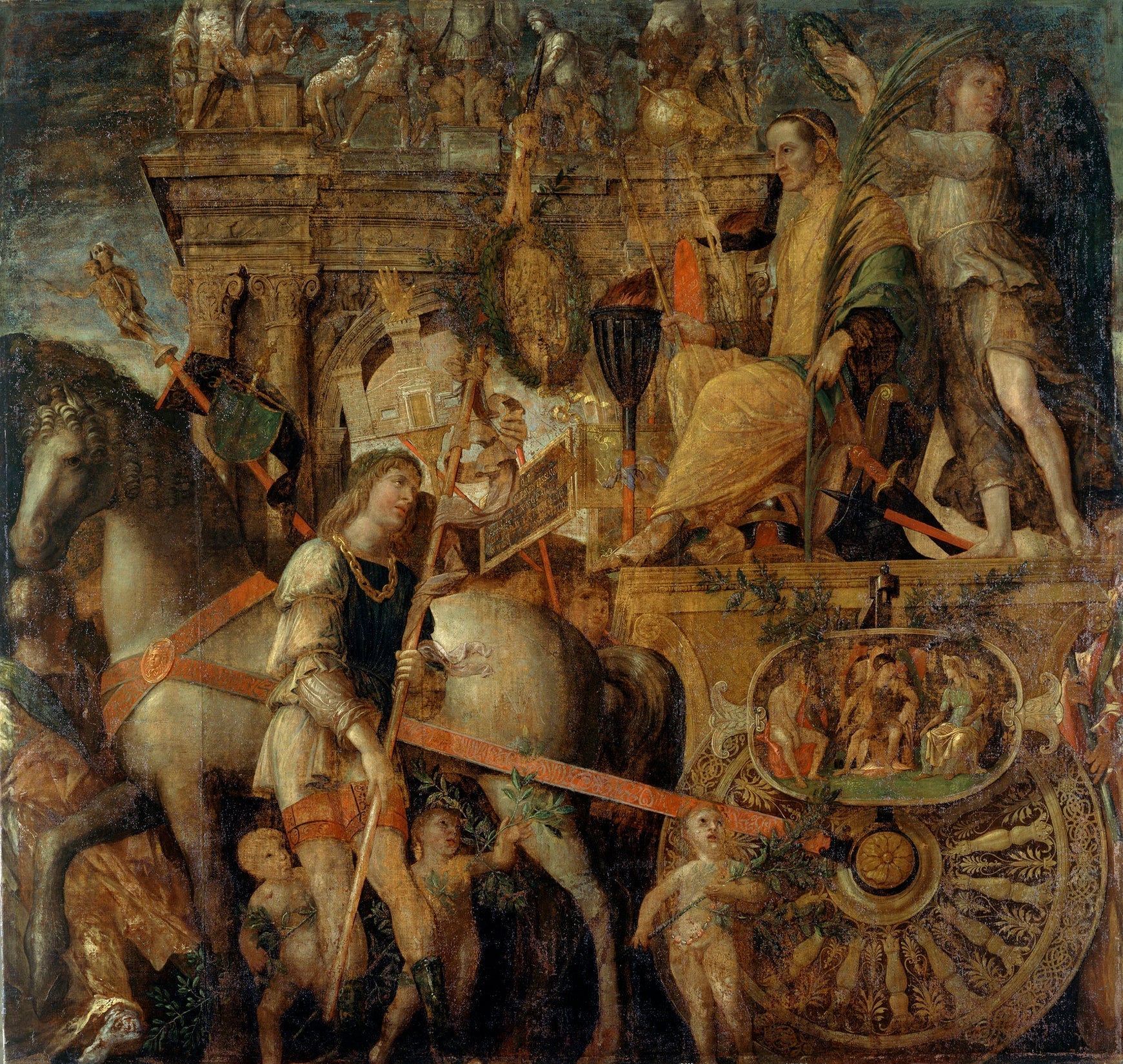 Les Triomphes de César: 9. César sur son char - Andrea Mantegna - Alpha Reproduction