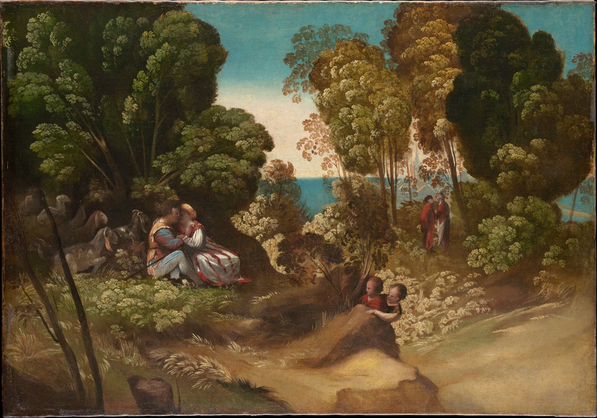 Les Trois Âges de l'Homme - Dosso Dossi image 1 reproduction réalisée par Alpha Reproduction
