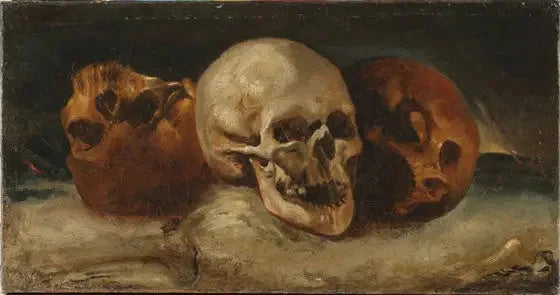 Les Trois Crânes - Théodore Géricault