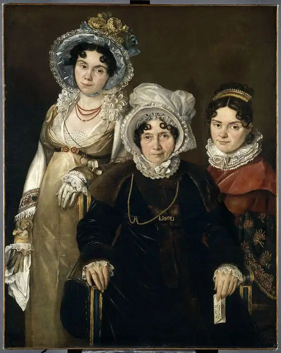 Les Trois Dames de Gand - Jacques-Louis David image 1 tableau peint à l’huile sur toile
