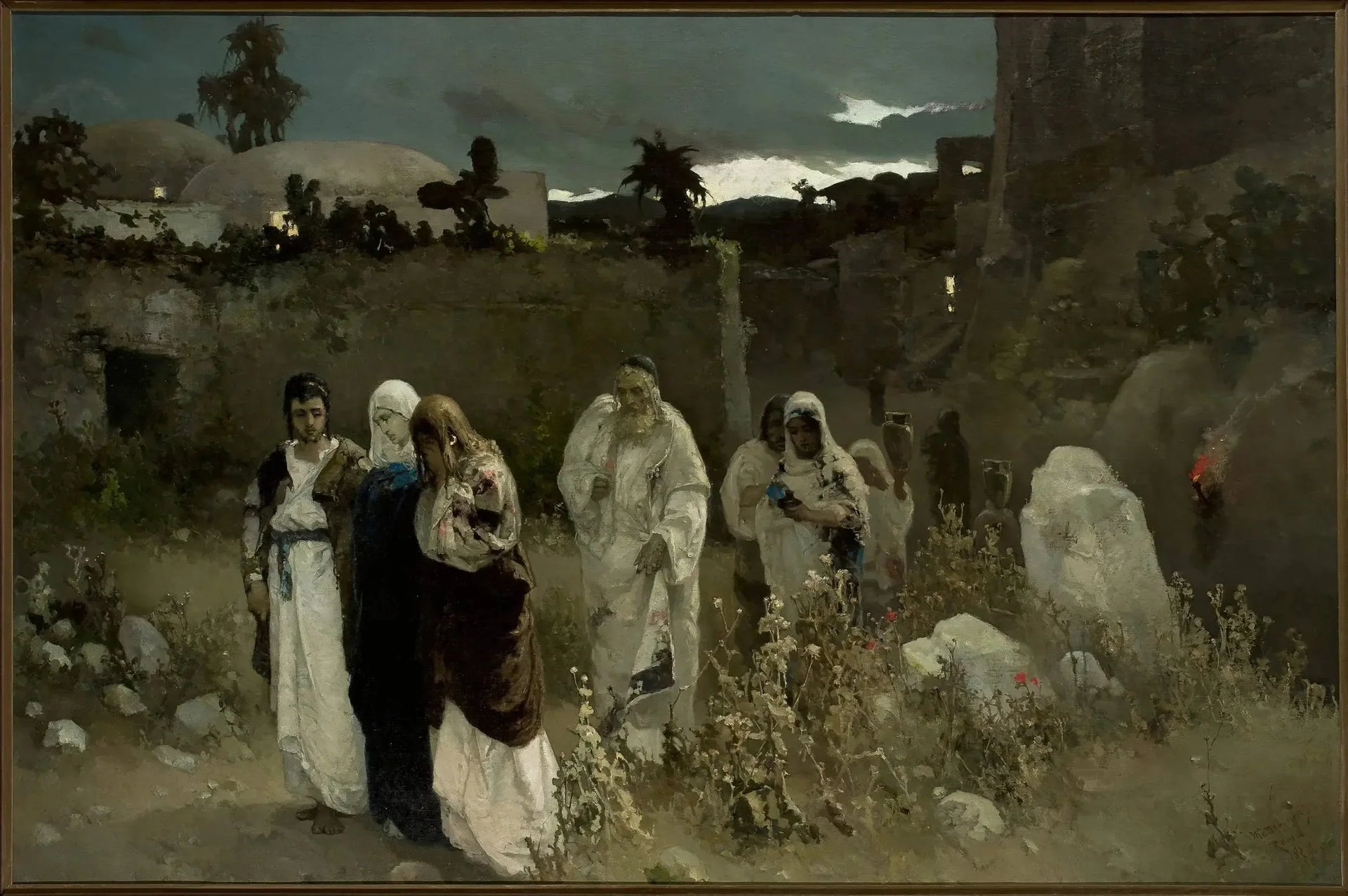 Les Trois Marie au Tombeau - Wilhelm Kotarbiński image 1 copie peinte à la main à l’huile