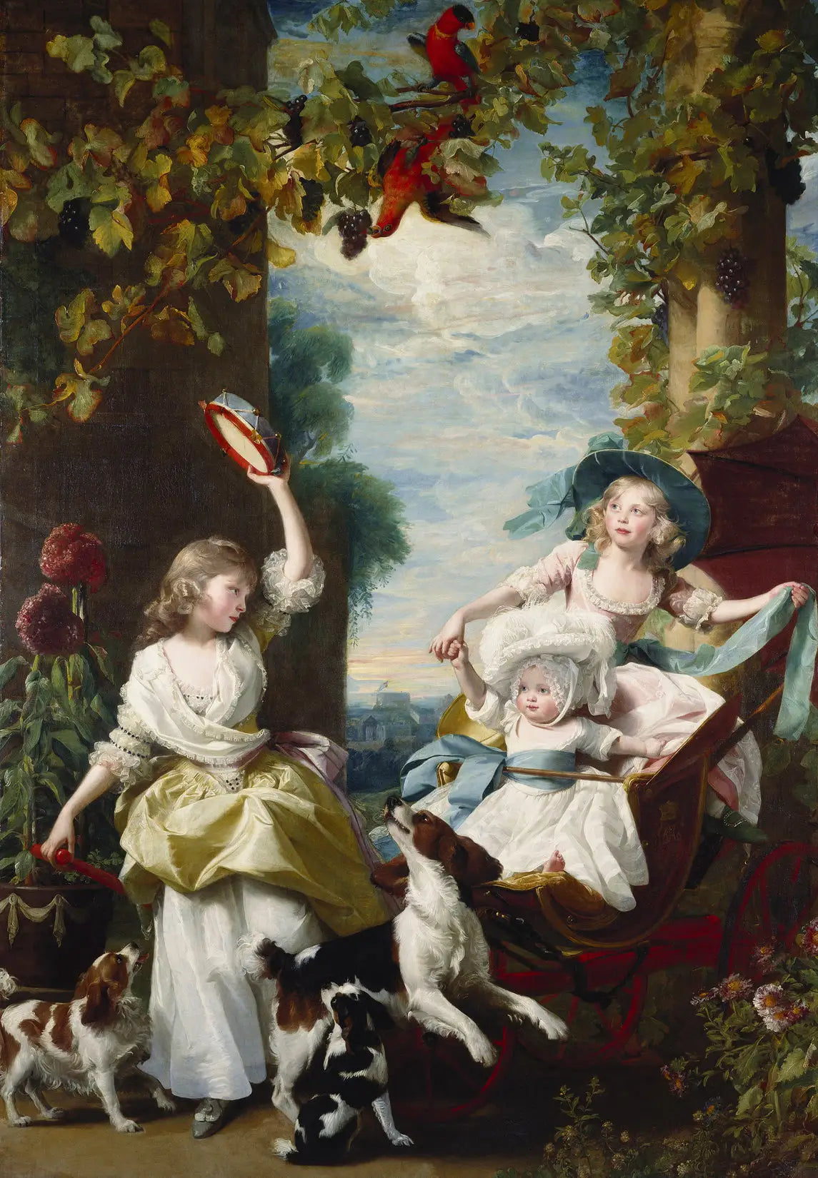 Les trois plus jeunes filles de George III - John Singleton Copley image 1 reproduction de peinture à l’huile