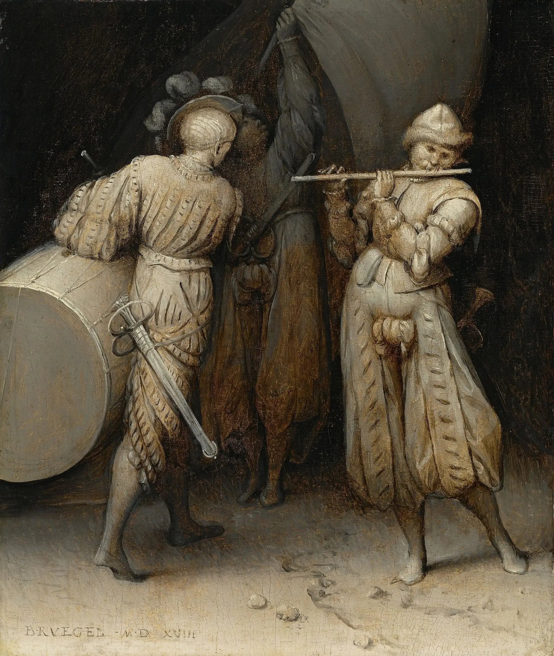 Les trois soldats - Pieter Brueghel the Elder image 1 copie de tableau peinte à la main