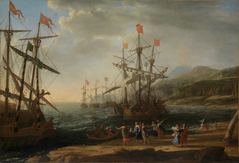 Les Troyennes incendient leur flotte - Claude Lorrain