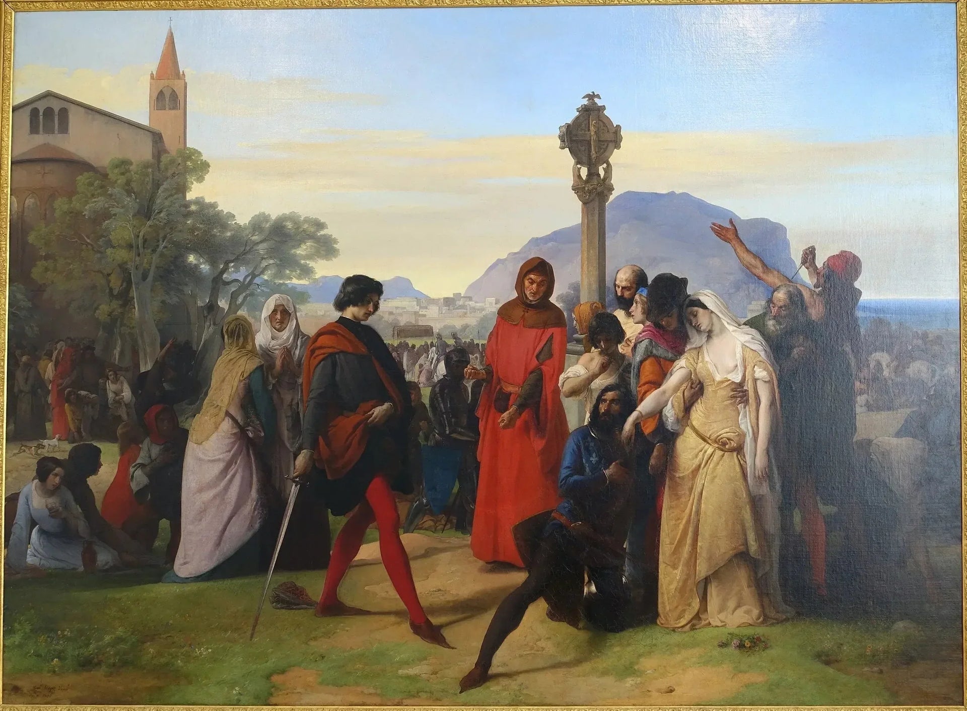 Les vêpres siciliennes - Francesco Hayez image 1 tableau peint à l’huile sur toile
