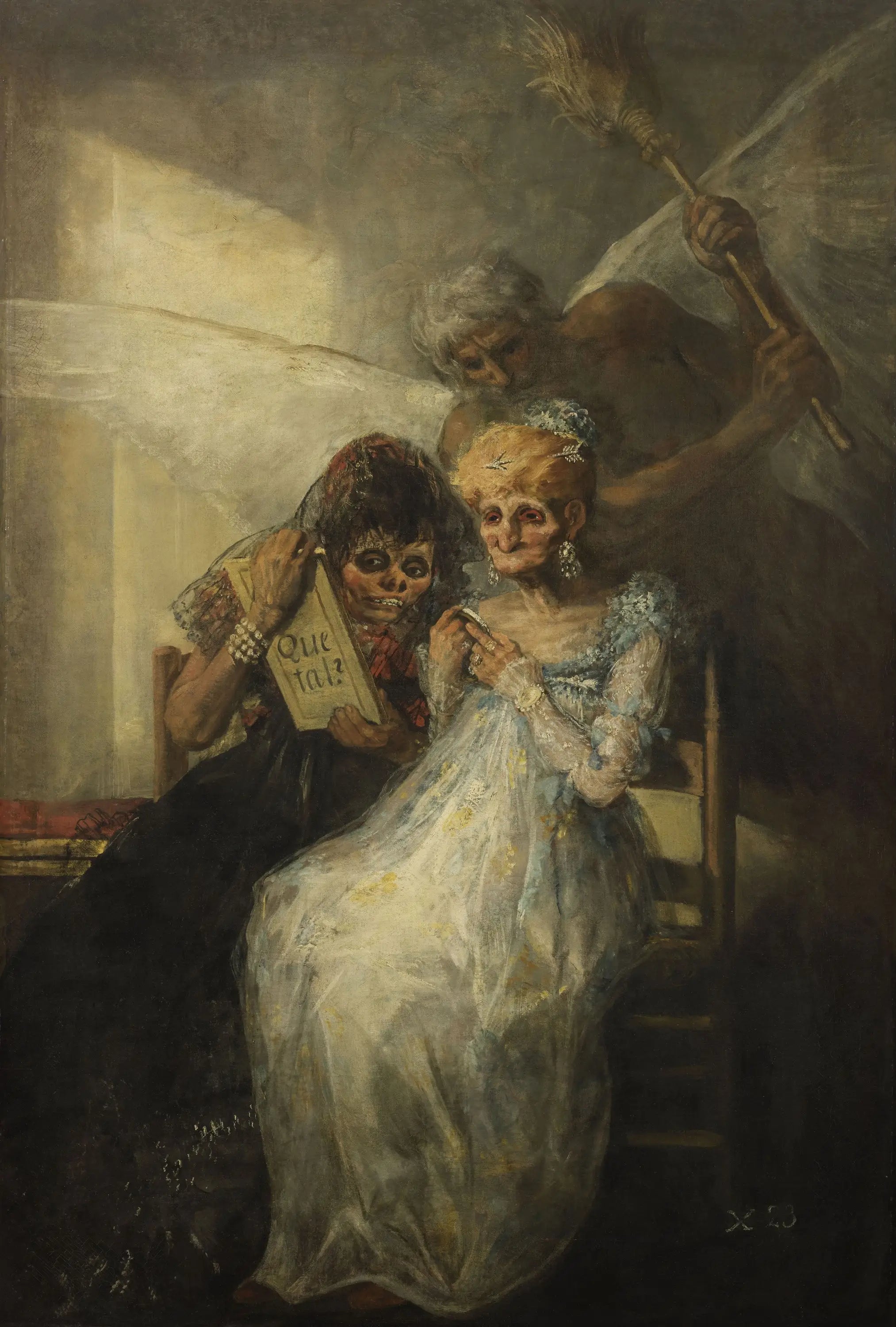 Les vieilles - Francisco de Goya image 1 copie peinte à la main à l’huile