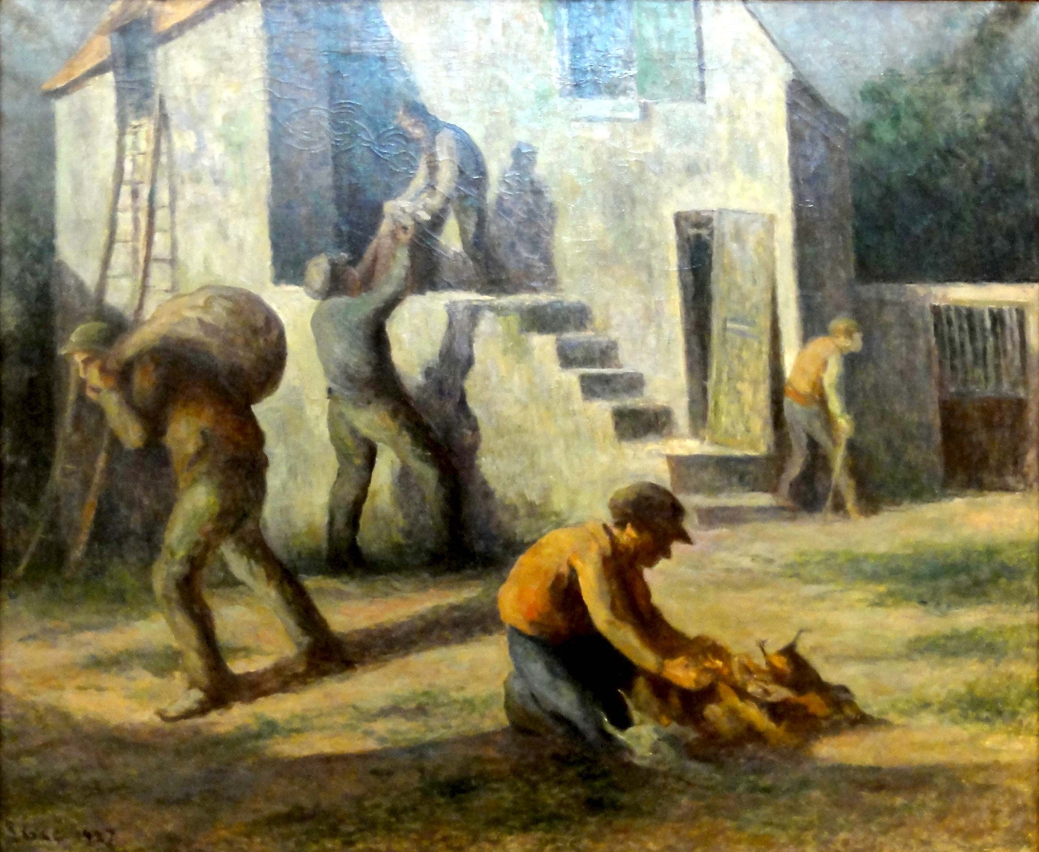 Les voleurs de poulet - Maximilien Luce image 1 reproduction réalisée par Alpha Reproduction