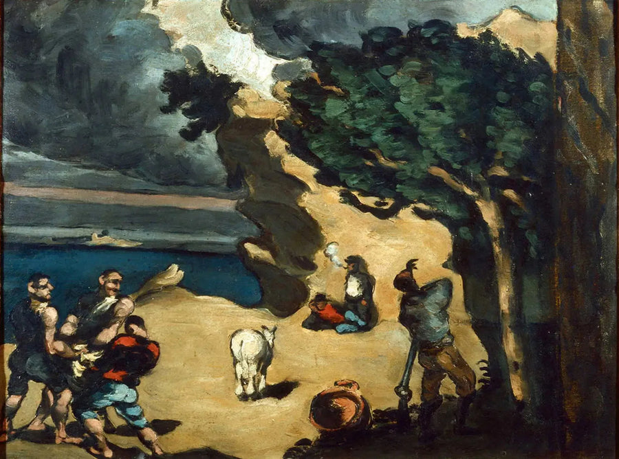 Les Voleurs et l'âne - Paul Cézanne