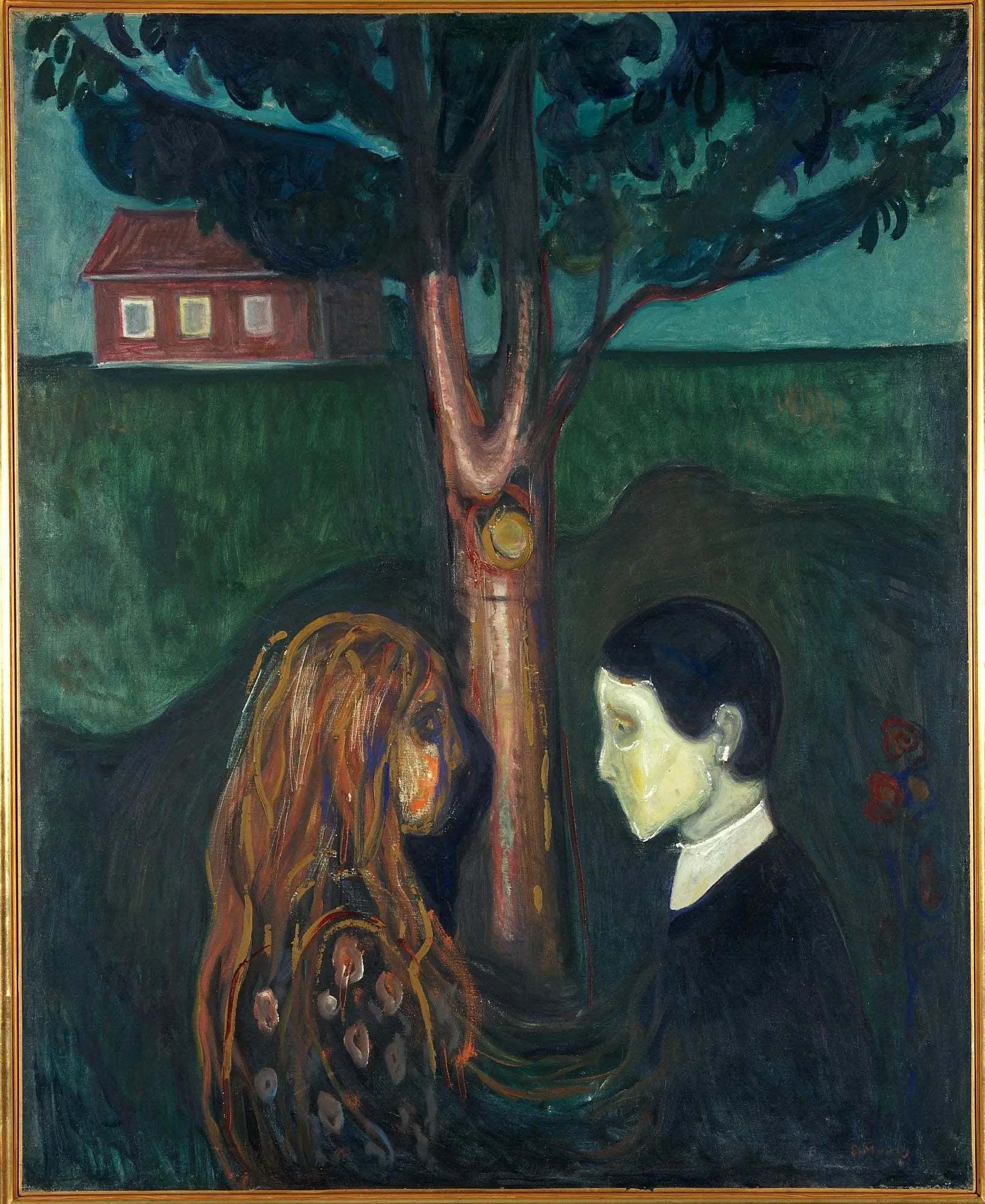 Les Yeux dans les yeux - Edvard Munch image 1 copie de tableau peinte à la main