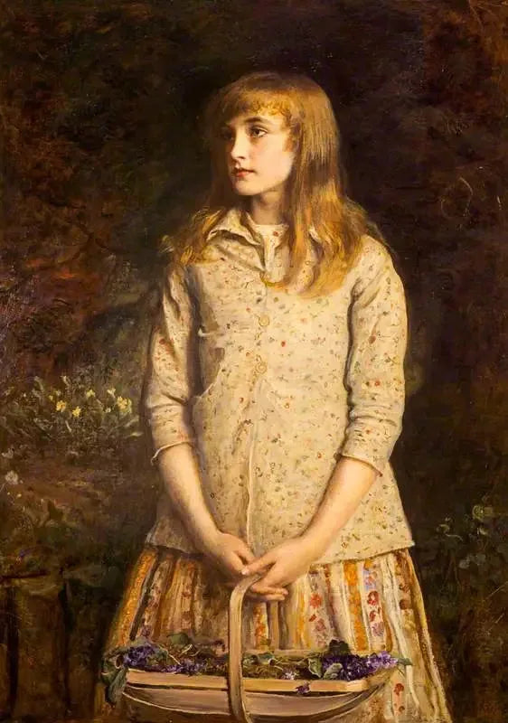 Les yeux les plus doux jamais vus - John Everett Millais image 1 tableau peint à l’huile sur toile