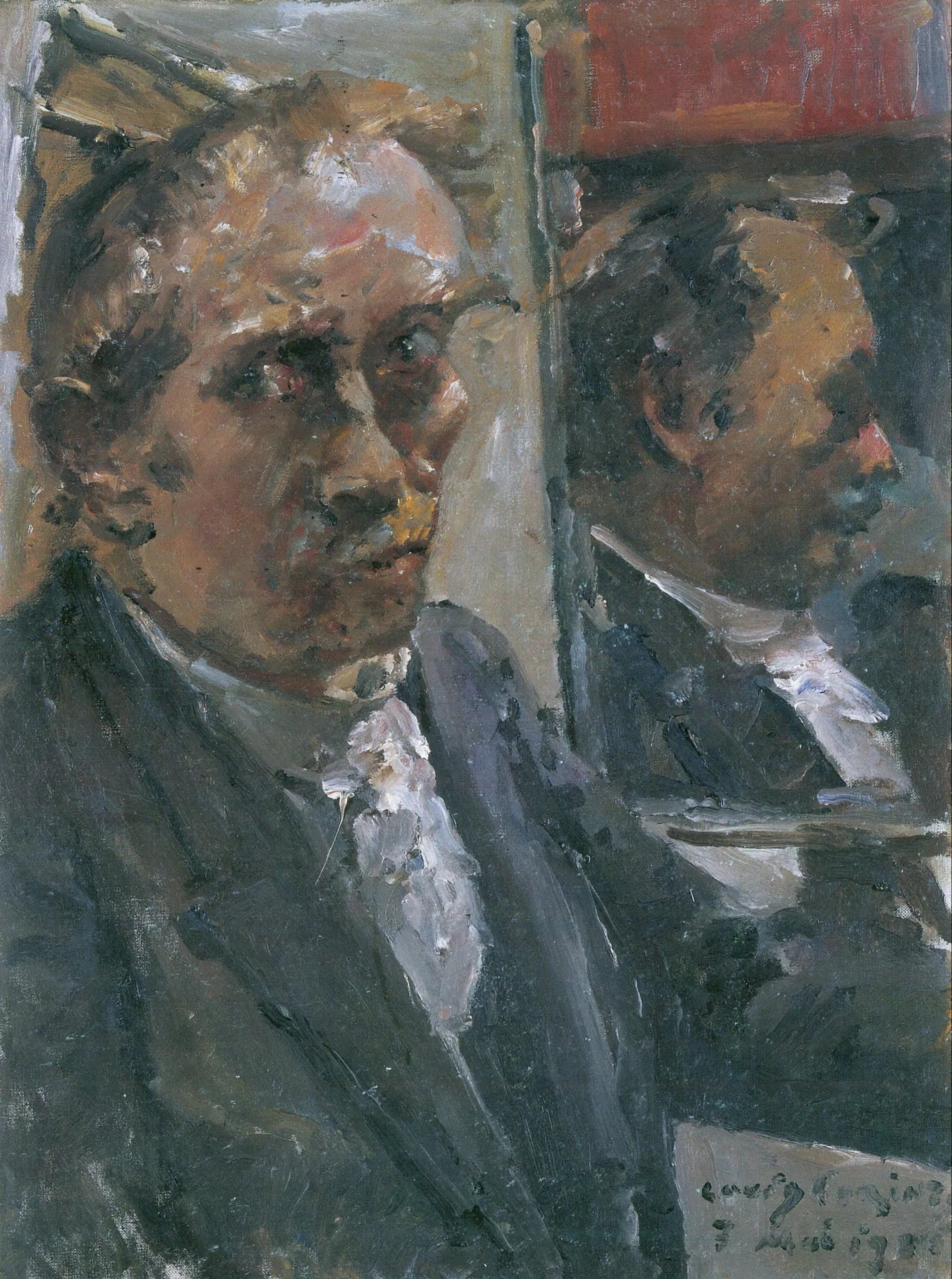 Letztes Selbstporträt - Lovis Corinth image 1 reproduction artisanale de tableau