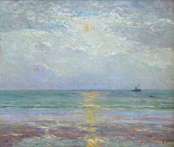 Lever de Lune au crépuscule - Maxime Maufra