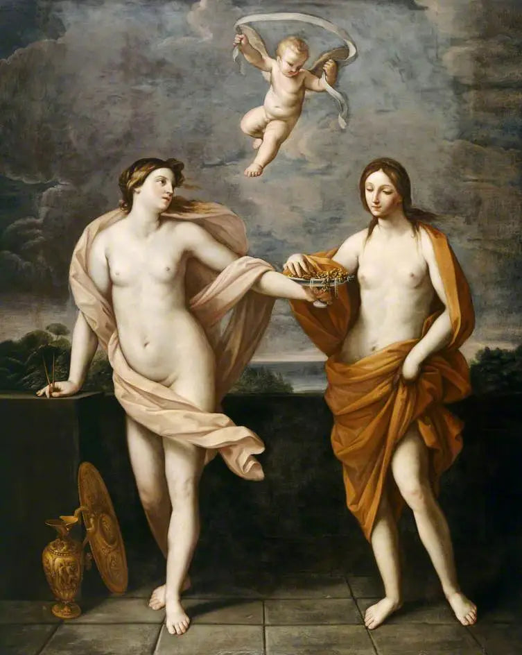 Libéralité et modestie - Guido Reni image 1 copie de tableau peinte à la main