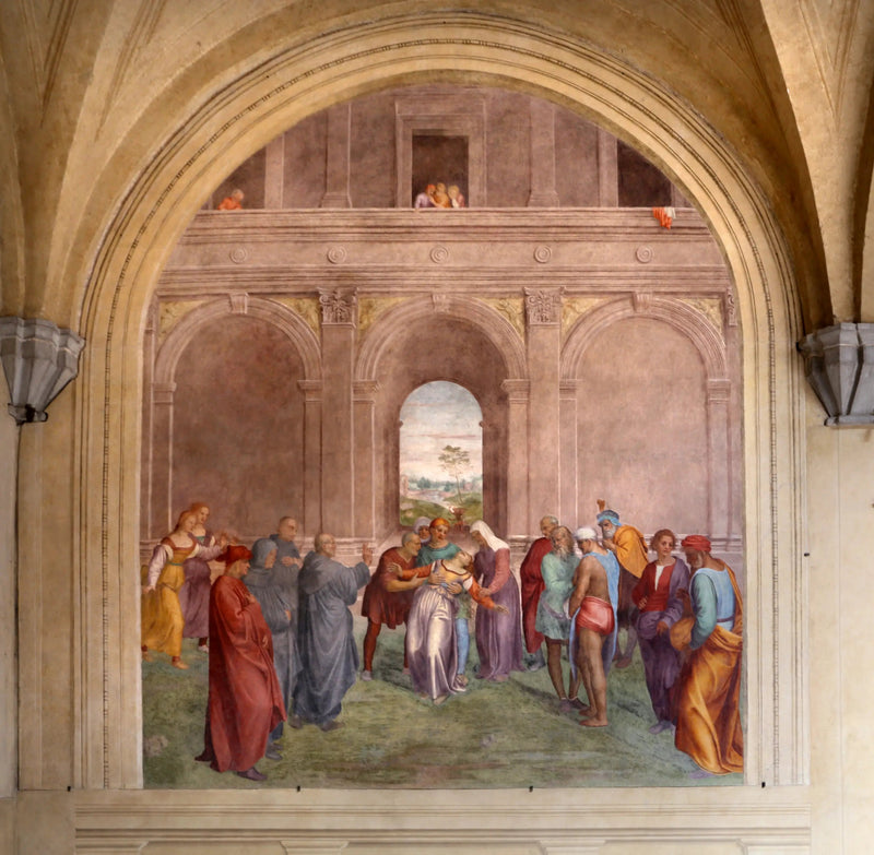 Libération de la femme possédée par le diable - Andrea del Sarto