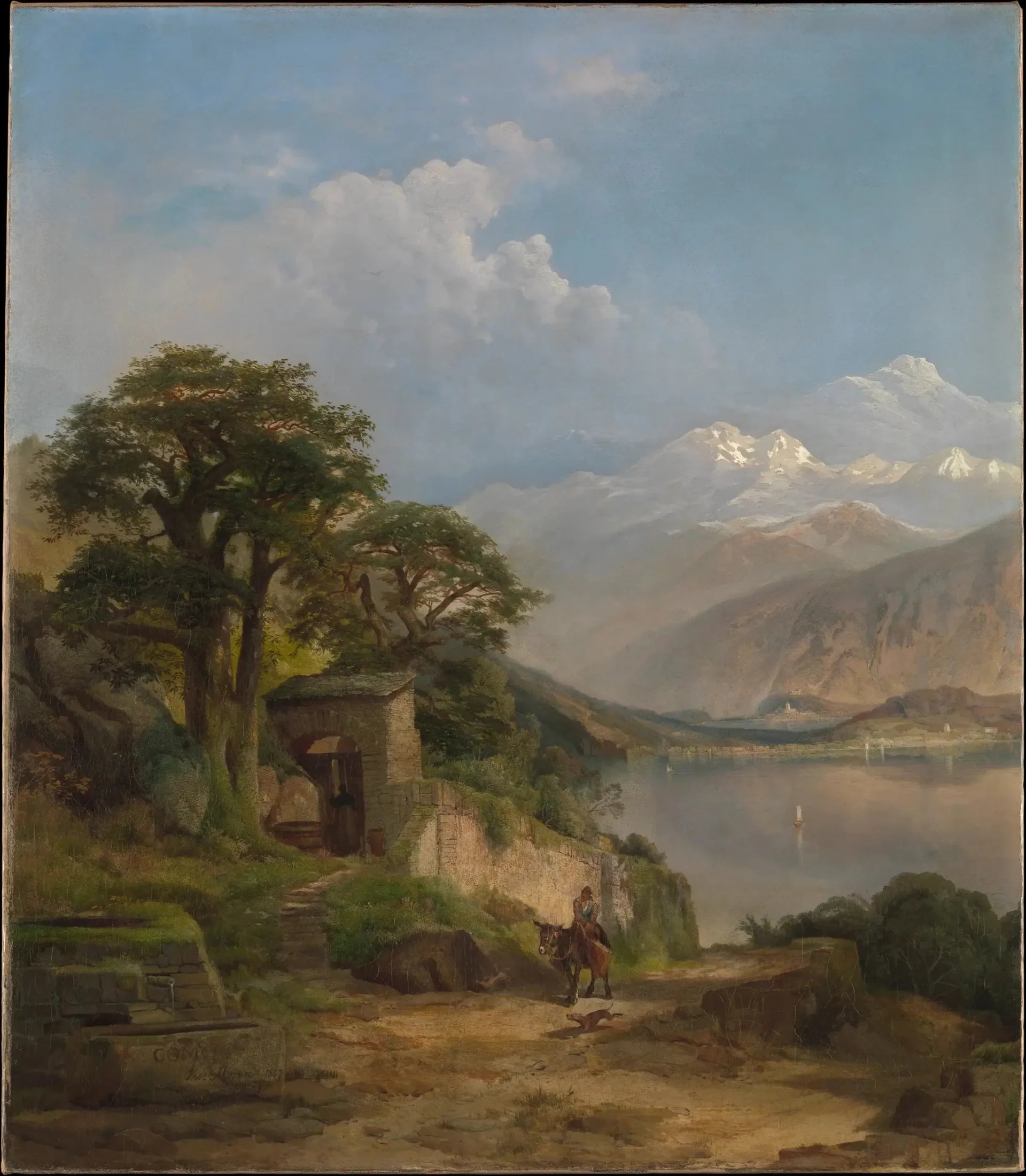 Lierna - Thomas Moran image 1 reproduction réalisée par Alpha Reproduction