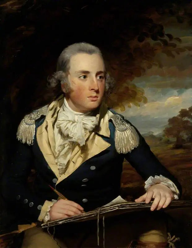 Lieutenant-colonel George Lyon (actif 1788 - vers 1826) - Henry Raeburn image 1 reproduction artisanale de tableau