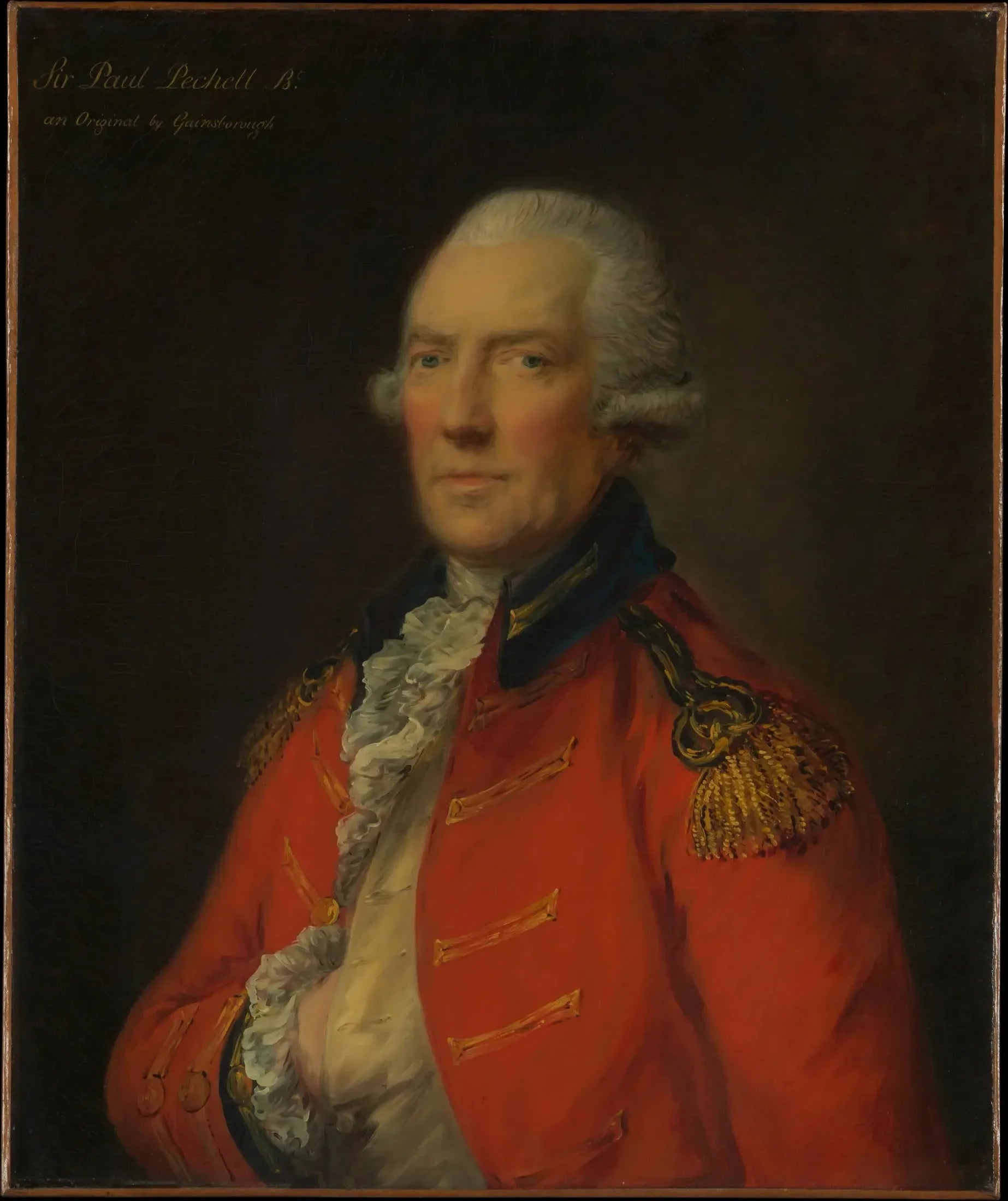 Lieutenant-colonel Paul Pechell (1724-1800) - Thomas Gainsborough image 1 reproduction artisanale de tableau
