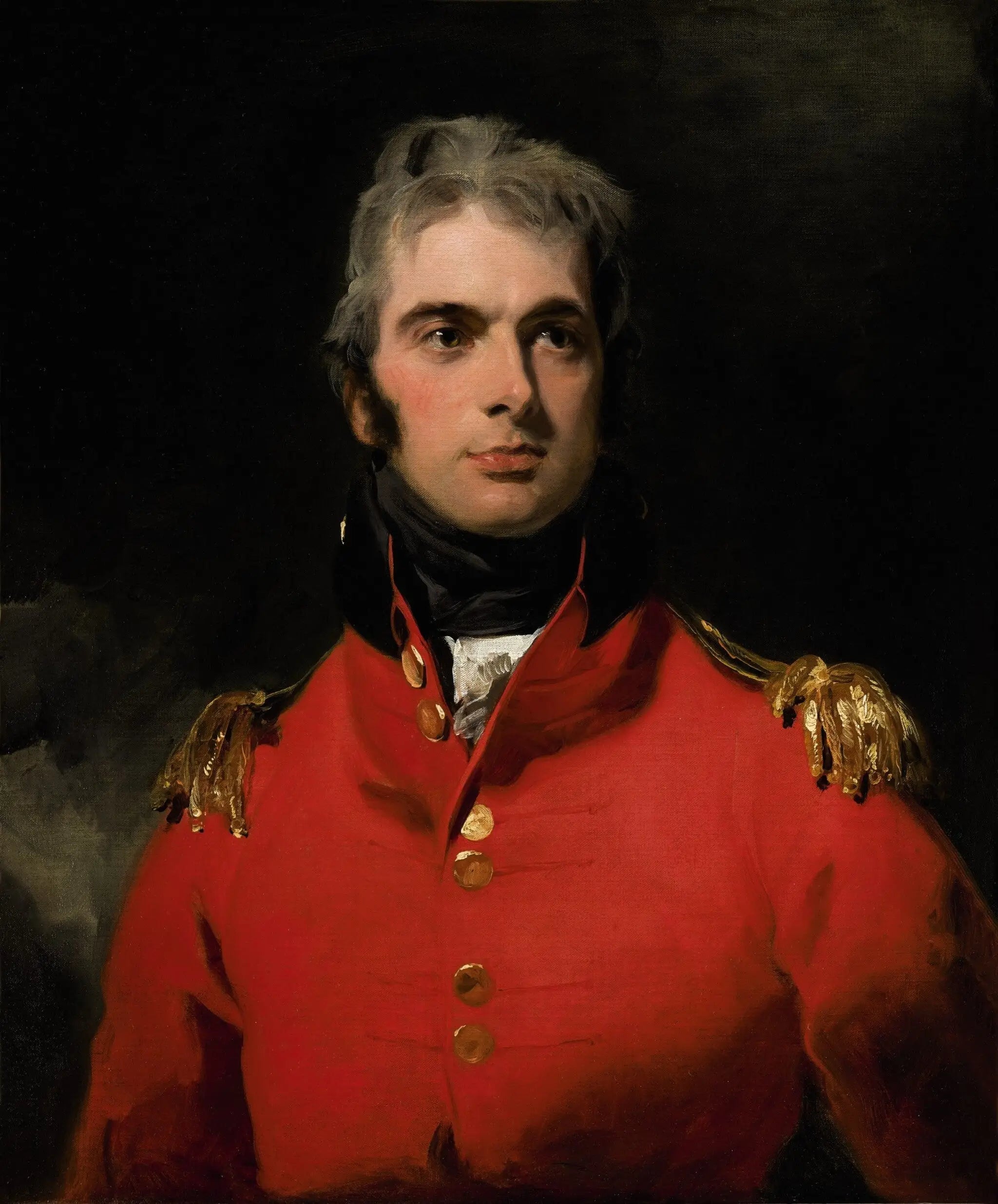 Lieutenant-général Sir Herbert Taylor (1775–1839) - Thomas Lawrence image 1 reproduction artisanale de tableau
