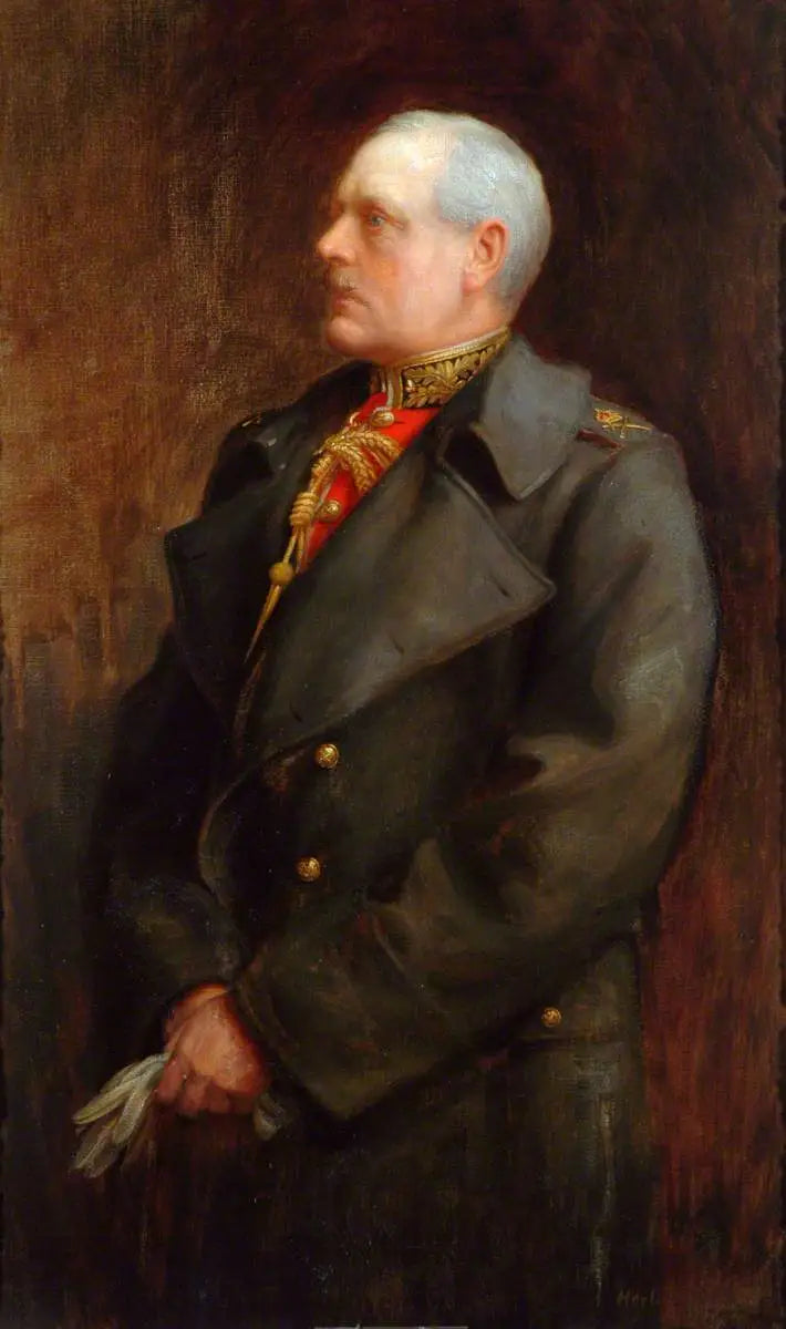 Lieutenant-général Sir William Edmund Franklyn, KCB, colonel du régiment (1906–1914) - Herbert Draper image 1 tableau peint à l’huile sur toile