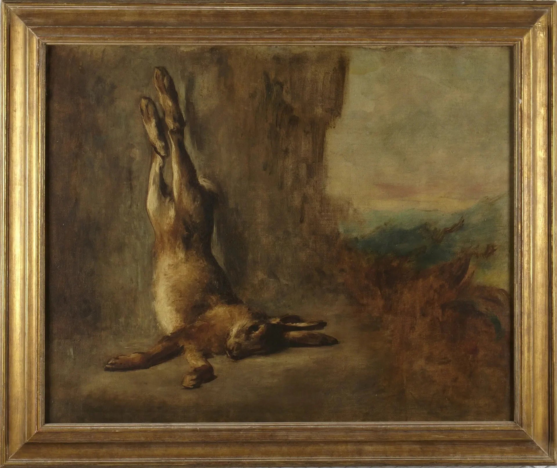 lièvre - Eugène Delacroix image 1 copie de tableau peinte à la main