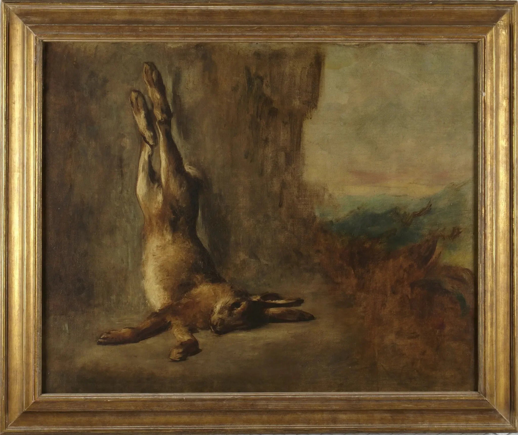 lièvre - Eugène Delacroix image 1 copie de tableau peinte à la main