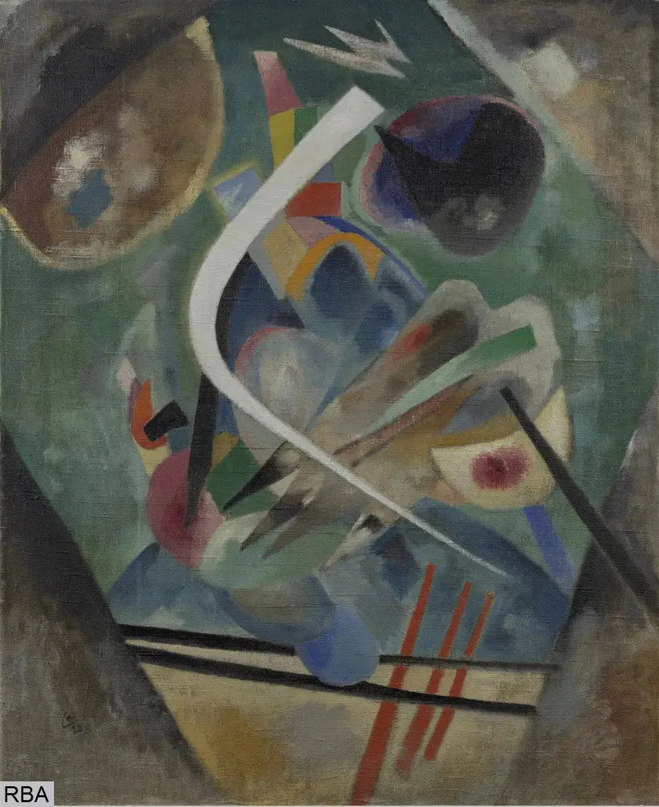 Ligne blanche - Vassily Kandinsky image 1 copie de tableau peinte à la main