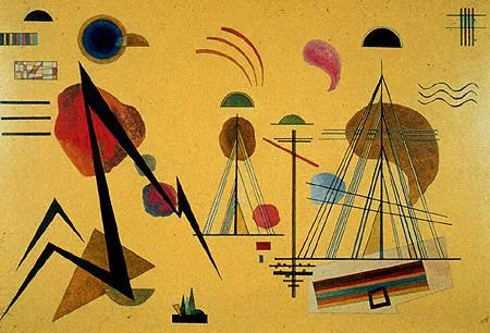 Ligne tache - Vassily Kandinsky image 1 copie de tableau peinte à la main