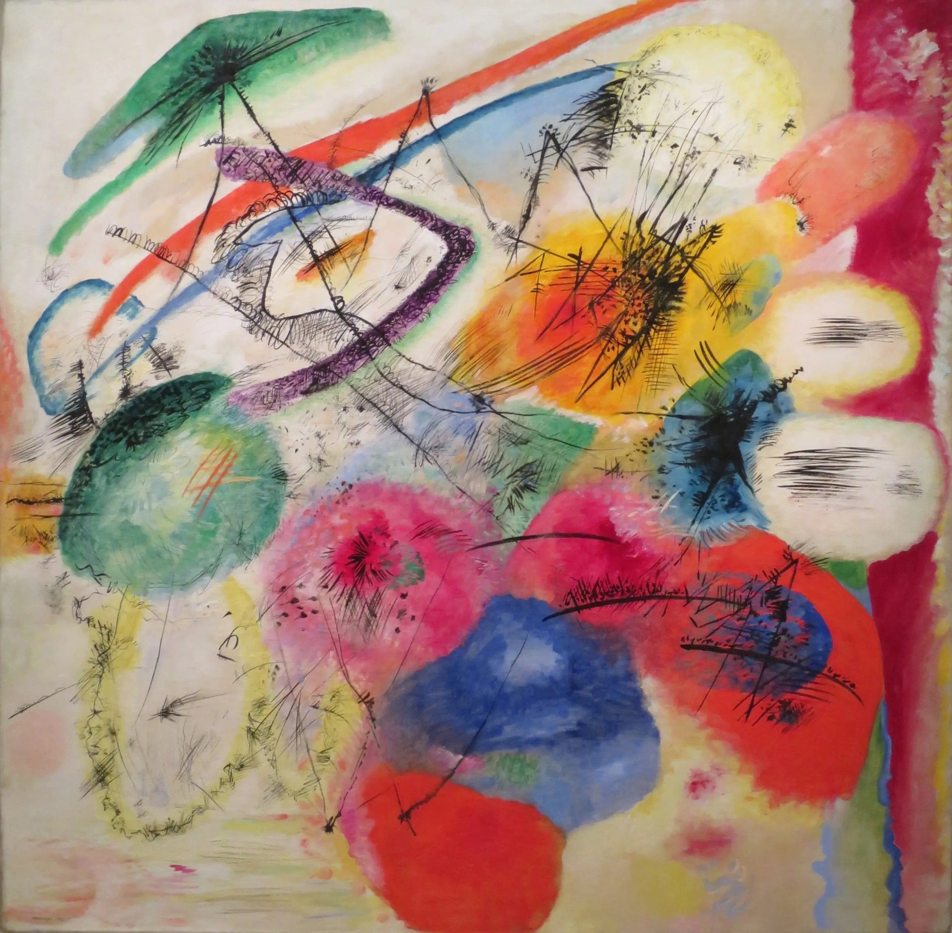 Lignes noires - Vassily Kandinsky image 1 reproduction réalisée par Alpha Reproduction